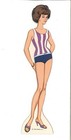 Vintage 1964 Barbie Travels Paper Dolls   Rare Pretty  Uncut Laser Reproduction
