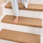 Bullnose Carpet Faux Sisal Stair Treads   Set Of 14   Stair Treads For Wooden   