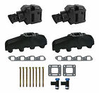 Mercruiser 7 4 L 424 Bravo V8 Exhaust Manifold   Riser Package Set Elbow 502 8 2