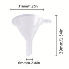 10pcs Mini Funnel Set  Plastic Funnels For Transferring Liquid  Essential Oils