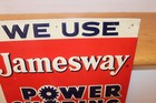 Original 1956 Jamesway Power Choring Equipment  Sign James Matic Mascot original