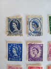 Vintage Great Britain Queen Elizabeth Ii Stamps Lot Of 11 Rare Collection 