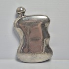 Alchemy England Pewter Scheffield 4oz Grip Flask Pre-owned Scuffs Dent Vintage 