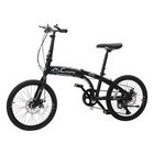 20  7-speed Folding Bicycle Bike Lightweight High Carbon Steel Disc Brake