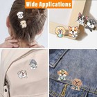 20pcs Dogs Acrylic Cabochons Puppies Flatback Charm For Hair Clip Backpack Decor