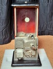 Vintage The Master One Cent Gumball Gum Peanut Vending Machine  1923  Red black