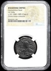 Byzantine Anonymous Christ Follis  1080-1085 Ad  Scarcest Class J  Ngc Certified