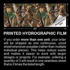 Kolpin Polaris Pursuit Camouflage - 18 x46  Hydrographic Film Hydro Dipping