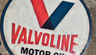 Valvoline Motor Oil Round Vintage-style Metal Sign  man Cave  Shop  Garage 