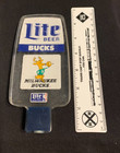 Vintage  Milwaukee Bucks Miller Lite Acrylic Beer Tap Handle 1980 s
