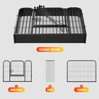 Dog Playpen 8 Panels Fence Pet Play Pen  Dog Cat Exercise Puppy Kennel Cage Yard