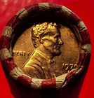 1970-s Obw Original Bank Wrapped Roll Bu Uncirculated Lincoln Cent Pennies Red  