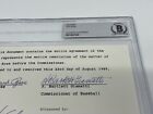 Pete Rose Signed Autograph Banned From Baseball Document By Giamatti Beckett Bas