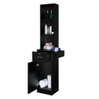Beauty Styling Station Salon Cabinet Storage Organizer Barber Hair Equipment