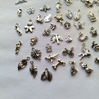 50 Pcs Wholesale Bulk Lots Jewelry Making Charms Mixed Smooth Tibetan Silver Diy