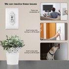 Child Proof Light Switch Cover Guard 10 Pack - Unbreakable Toggle White 