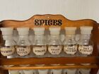 Vintage 3-tier Wooden Spice Rack With 2 Drawers  18 Jars  japan