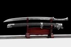 Black Sharp Dragon Sword Chinese Kung Fu Ancient Dao Manganese Steel Broadsword