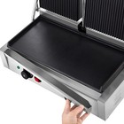 Kws Pm-23 Electric Commercial 3400w Panini Grill With Grooved Plate 19 x 9 