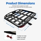 For Mazda Cx-5 Aluminum Roof Rack Cross Bar Cargo Carrier Basket With Led Lights