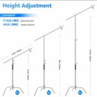 Neewer 2-pack Stainless Steel C-stand Heavy-duty Light Stand With Extension Arm