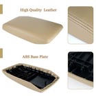 Lcwrgs Leather Center Console Lid Armrest Cover Replacement For Toyota