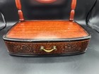 Beautiful Antique Wood Vanity Dresser Top Shaving Swivel Mirror W  Drawer