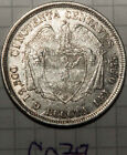 1879 Colombia Silver 50 Centavos Libertad Bogota Choice Uncirculated Keydate