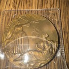  antilles  Ship - Art Deco Bronze Medal By Delamarre 1952