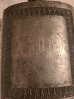 Vintage Kings Pewter Flask Etched Xxoo Made In Thailand