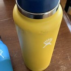 Hydro Flask Blue 32oz   Yellow 40oz Stainless Insulated Water Bottles 2 Item Set