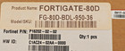 Fortinet Fortigate Fg-80d Firewall Network Security Appliance Fg-80d-bdl-950-36
