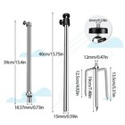 Avmaxcam Trail Camera Stand Mounts Ground Holder  3-in-1 Large  Black 