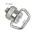 Camera 1 4  Screw Mount 360 D-ring Strap Adapter Stainless Steel F  All Dslr Slr