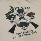 Vintage 1980s Vietnam War Good Soldiers Skull And Bones T-shirt - Marines Army