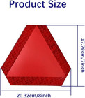 2-pack Reflective Slow Moving Vehicle Signs  7  X 8  Triangle Markers