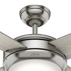 Hunter Fan 52 Inch Brushed Nickel Contemporary Indoor Ceiling Fan With Light Kit