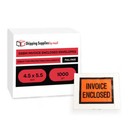4 5x5 5  Invoice Enclosed Slip Pouch Shipping Labels 1000 Packing List Envelopes