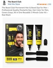 The Beard Club Permanent Hair   Beard Dye For Men 5 Minute Color Kit    real Black