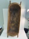 Vtg Antique Large Primitive Hand Carved Bread Dough Bowl Farmhouse Trencher 44 