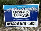 Swiss Valley Farms Meadow Mist Dairy Member Owner Advertising Sign Milk Metal 