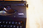 Vintage Hero Portable Manual Typewriter Black With Black Keys