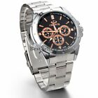 Men s Fashion Luxury Watch Stainless Steel Band Sport Analog Quartz Wristwatches