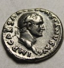 Rare Genuine Ancient Roman Silver Coin Denarius Vespasian 69 Ad Pax Caduceus