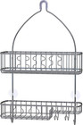 Home Shower Caddy Storage Chrome Hanging Shelf Bathroom Elegance Organizer Rack