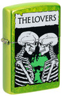 Zippo Windproof Lighter  The Lovers Tarot Card  2 Skeletons  47169  New In Box