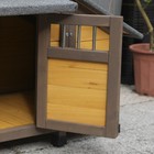50  Insulated Wooden Dog House For Small Medium Dogs  All-weather Outdoor Kennel