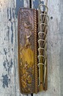 Vintage 40s-50s Hunting Dog Syroco Wood Tie Rack Made In Syracuse New York