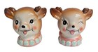 New Reindeer Salt And Pepper Shakers Retro Vintage Style Ceramic Christmas Gift