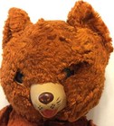 Vtg  Stuffed 16  Teddy Bear Rubber Nose Mouth Moveable Joints Broken Squeaker